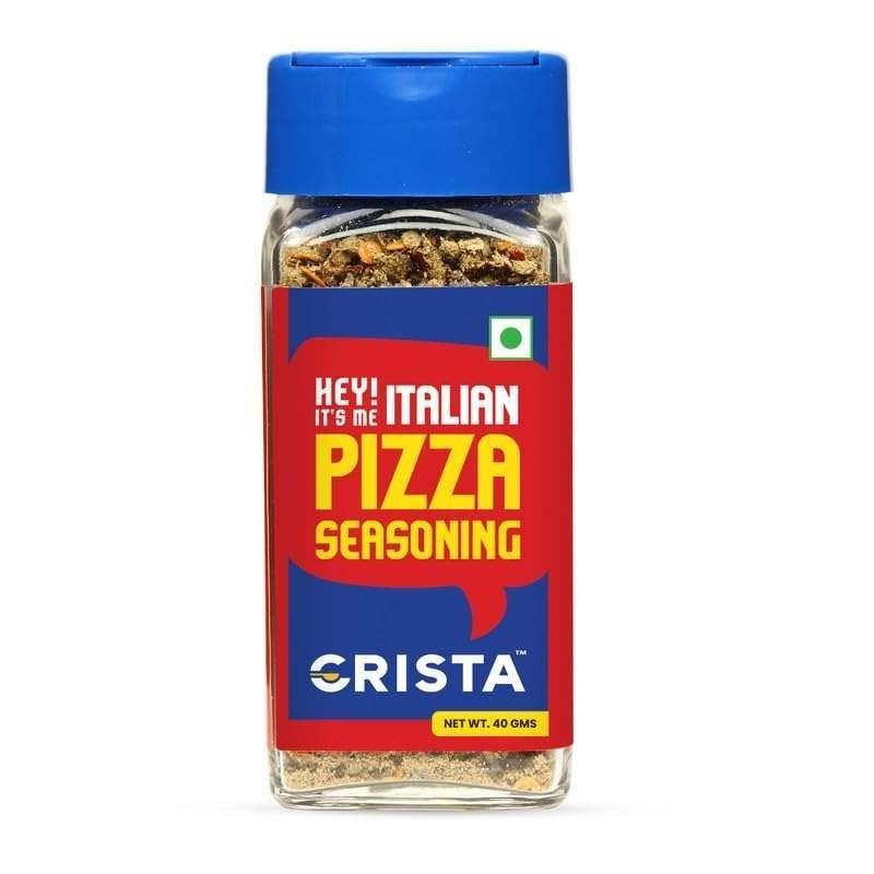 uk51v2eHLJjmL-1-1.jpg CRISTA 40 gms Italian Pizza Seasoning | Pizza Seasoning for Pasta, Salads & Breads Seasoning | Vegan | Fresh & Flavourful | Zero added Colours & Preservatives | Cholesterol Free | Trans Fat Free - Image 1