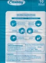 Camay Care Adult Diapers Pant Style 10 PCS with Soft Ultra Leak Guard and Anti-Bacterial Absorbent Core (Size - M/Blue) - Fast UK Delivery - Image 3