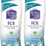 BOROPLUS Prickly Heat Ice Cool Powder- 2 x 150g+35g Packs(2 x 185 g) - Fast UK Delivery