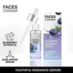 FACESCANADA Youthful Radiance Serum, 27 ml | Blueberry, AHA & Ceramides | Biphasic Face Serum | Anti-Ageing | Brightens, Hydrates, Moisturizes for Younger-Looking, Radiant Skin - Fast UK Delivery - Image 3