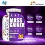 Dr. Morepen Mass Gainer Banana Strawberry Flavor 3kg 16 Servings | Lean Muscle Mass Gainer | Unique Blend Of 3 Sources Of Protein, Carbs, 24 Vitamins & Minerals - Fast UK Delivery - Image 3