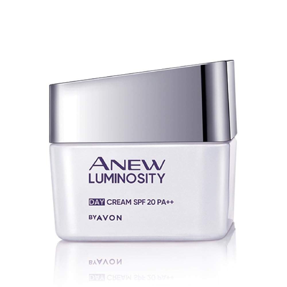 uk51vlWhKfPCL-1-1.jpg Avon Anew Luminosity Day Cream SPF 20| Melanin Shield Technology + Green Coffee Oil + Niacinamide | Protection from UVA/UVB Rays I Reveal Radiant Skin I 50 g - Fast UK Delivery - Image 1