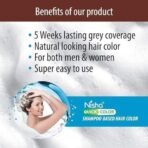 Nisha Dark Brown 5 Minute Shampoo Hair Color, Long Lasting Permanent Hair Colour For Women & Men, Ammonia Free Hair Colour, 100% Grey Coverage - Fast UK Delivery - Image 6