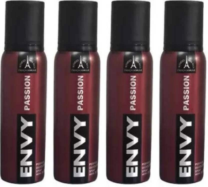 uk51w53bg5HWL-1-1.jpg ENVY PASSION deo 120ml*4pc PS-04 Deodorant Spray - For Men Women (480 ml, Pack of 4) - Fast UK Delivery - Image 1