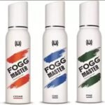 FOGG MASTER PINE+CEDAR+OAK 120ML EACH (PACK OF 3) 028 Deodorant Spray - For Men & Women (360 ml, Pack of 3) - Fast UK Delivery