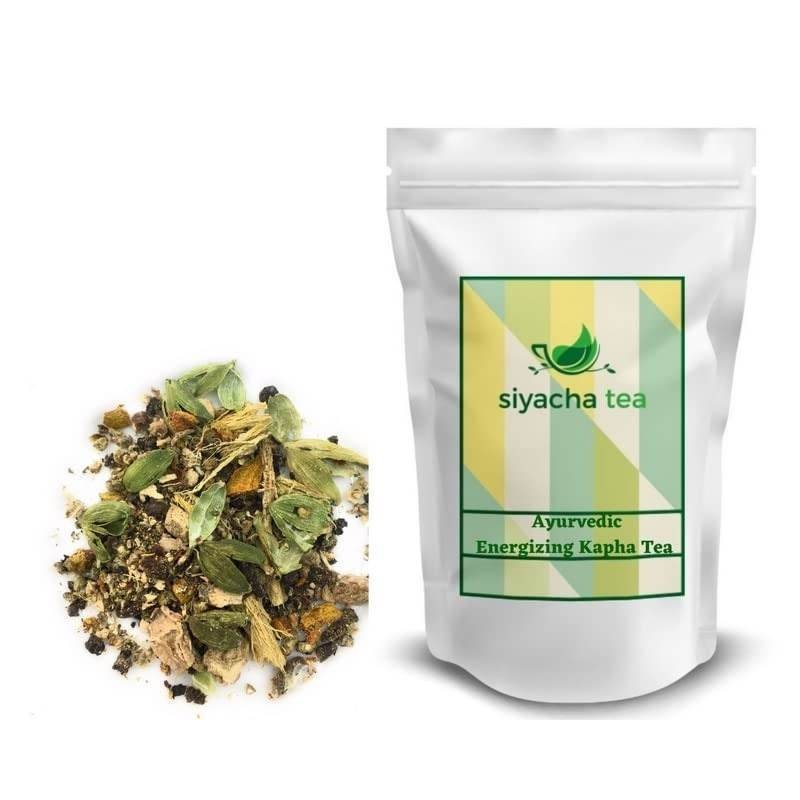 uk51wM9g3uyXL-1-1.jpg Siyacha Tea Ayurvedic Balance Energizing Kapha Tea|Caffeine Free Tisane|with Mulethi,Ginger,Clove,Pepper,Cardamom,Turmeric Blend| Indian Herbal Chai patti|Loose Leaf Beverage|Improve Skin Health|250g - Fast UK Delivery - Image 1