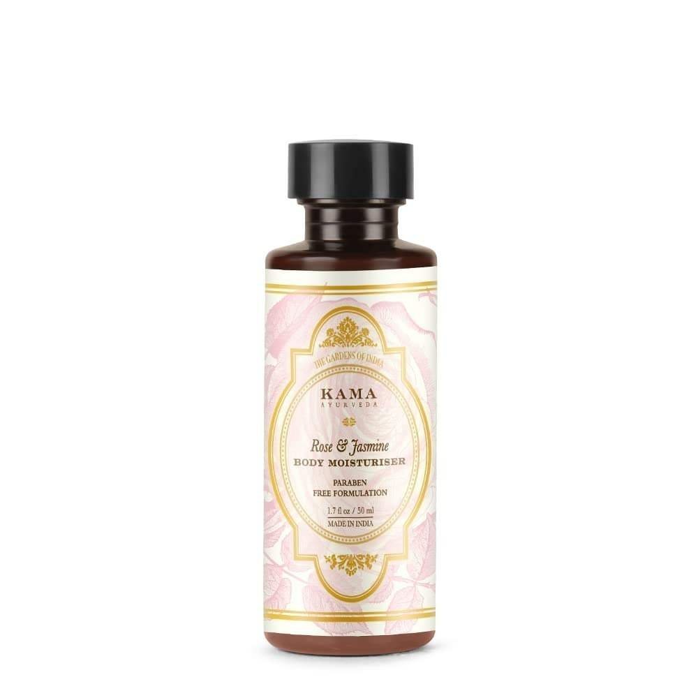 uk51wcjIIXZDL-1-1.jpg Kama Ayurveda Rose & Jasmine Body Moisturiser Oil, 50ml - Fast UK Delivery - Image 1