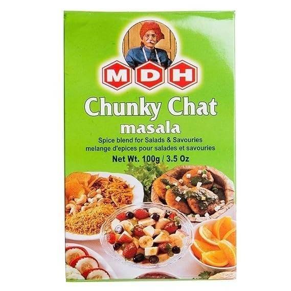 uk51wtY8FMflL-1-1.jpg MDH Chunky Chat Masala Powder, Vegetable Masala, 100G/115G - Fast UK Delivery - Image 1