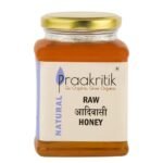 Praakritik Natural Adivasi Honey, Organic, Natural, Unpasteurized, Unfiltered & Raw, from Wild Indigenous Bees, 500 Grams - Fast UK Delivery