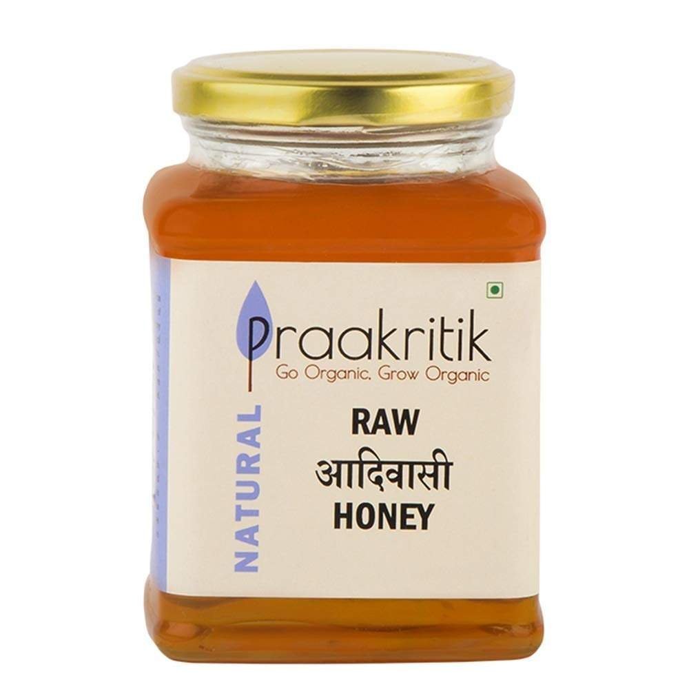 uk51wvMHXnlvL-1.jpg Praakritik Natural Adivasi Honey, Organic, Natural, Unpasteurized, Unfiltered & Raw, from Wild Indigenous Bees, 500 Grams - Fast UK Delivery - Image 1