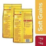 Saffola Oats | Rolled Oats | Delicious Creamy Oats | High Protein & Fibre| 2kg (Pack of 2 x 1kg) & Saffola Soya Chunks with Supersoft Technology, 53% Protien, Tender & Juicy, 1kg - Fast UK Delivery - Image 3