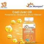 Dr. Morepen COD Liver Oil Capsules | Finest Natural Omega 3, EPA & DHA | Pack of 100 Softgels - Fast UK Delivery - Image 4