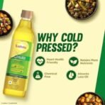 Saffola Cold Pressed Multi-Source Oil | Groundnut Oil & Sesame Seed Oil | Helps Lower Cholesterol, Make Easy-To-Digest Food | 1L Pet Bottle - Fast UK Delivery - Image 6