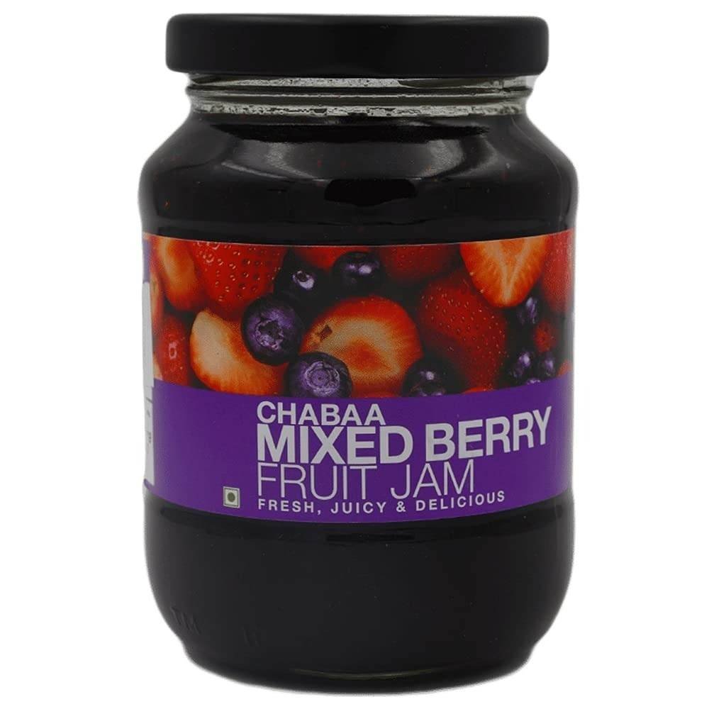 uk51xJJxIjYvS-1-1.jpg Chabaa Mixed Berry Fruit Jam, 15.17 oz 430 g - Fast UK Delivery - Image 1