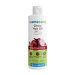 Mamaearth Onion Hair Oil with Onion Oil & Redensyl for Hair Fall Control | Boosts Hair Growth | Adds Strength & Shine | 200 ml - Fast UK Delivery