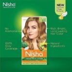 Nisha Cream Blonde Hair Color, 7.3 Honey Blonde, 90ml + 60gm, (Pack of 3) Fast Shipping to USA & Canada - Image 6
