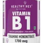HealthyHey Nutrition Vitamin B1 Thiamine -120 Veg Capsules - Fast UK Delivery
