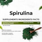 HEALTH VEDA ORGANICS PRIVATE LIMITED Plant Based Spirulina, 2000 mg | 120 Veg Capsules I Supports Weight Management & Boosts Immunity | For both Men & Women - Fast UK Delivery - Image 4