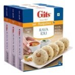Gits Instant Rava Idli Breakfast Mix 1500g (Pack of 3, 500g Each), Pure Veg - Fast UK Delivery - Image 2
