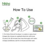 Nisha Cream Hair Colour 60gm + 60ml + 18ml Colour Protector Conditioner with Natural Herbs 100% Grey Hair Coverage Dark Brown - Fast UK Delivery - Image 6