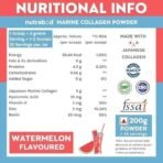 Nutrabud Japanese Marine Collagen Powder Supplement for Women,Men|No Added Sugar|Supports Skin Radiance,Healthy Hair,Nails & Joints|Hydrolyzed Collagen Peptides (Watermelon,200 grams) - Fast UK Delivery - Image 3