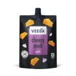 VEEBA Cheesy Melt Garlic (200 Gram) I Garlic Cheesy Spread & Dressing I No Synthetic Colors| No Artificial Flavours|Trans Fat-Free - Fast UK Delivery