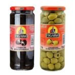 Figaro Pitted Black Olives & Pitted Green Olives, 31.75 oz 900 g, Variety Pack - Fast UK Delivery - Image 2