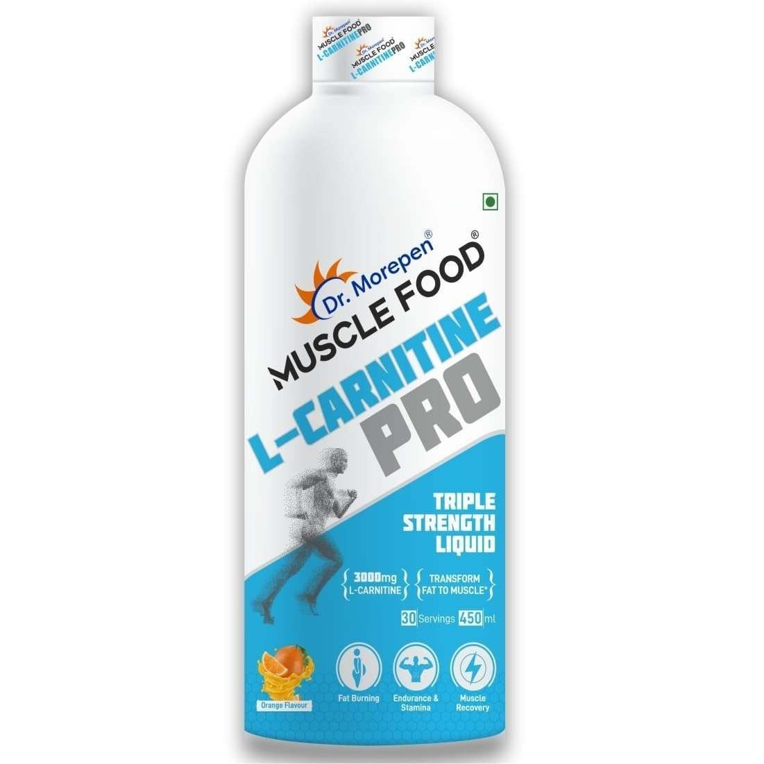uk51z62mH6ccL-1-1.jpg Dr. Morepen L-Carnitine Pro Orange 450ml - Fast UK Delivery - Image 1