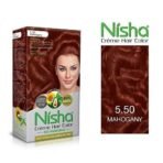 Nisha Mahogony Hair Cream Color Long Lasting 100% Grey Coverage With Henna Extracts For Hair Care Pack of 3 Fast Shipping to USA & Canada - Image 3