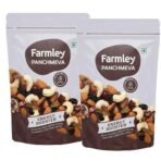 Farmley Panchmeva Dry Fruits Mix, 160g, Pack of 2 I Fit for Fasting | Healthy Snacks Mixed Nuts Contain Almonds, Cashews, Dates, Black Raisin, Green Raisin - Fast UK Delivery - Image 2
