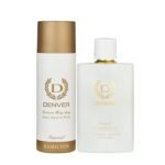 DENVER Imperial Perfume - 100ML & Imperial Deo - 200ML (Combo Set of 2) | Long Lasting Fragrance for Men - Fast UK Delivery