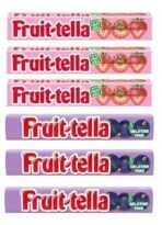 Fruit-Tella Chewy Toffee Sticks Combo ? Strawberry & Blackcurrant Flavours (6 pack ? 32.4g) - Fast UK Delivery - Image 2