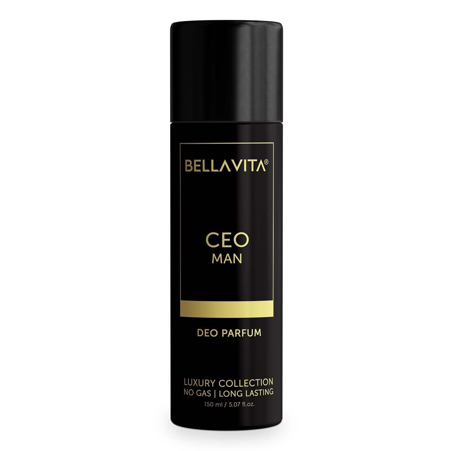 uk51zlmMI1JL-1.jpg Bella Vita Luxury Ceo Man Body Parfum No Gas Spray Deodorant | Office Wear Body Parfum Deo For Men With Long Lasting Notes Of Tonka,Agarwood | Premium & Luxury Fragrance For Men | 150 Ml, 1 Count - Fast UK Delivery - Image 1