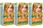 Nisha Cream Blonde Hair Color, 8.1 Golden Blonde, 90ml + 60gm, (Pack of 3) Fast Shipping to USA & Canada - Image 2