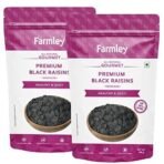 Farmley Black Raisins Seedless I 200 G, Pack Of 2 I Kishmish, Dry Fruits Source Of Potassium, Healthy & Nutritious, 0.4 Kg - Fast UK Delivery - Image 2