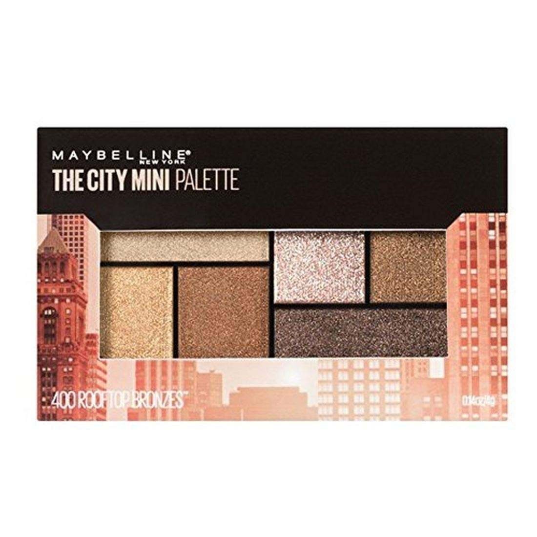 uk61-oBs8LnRL-1.jpg Maybelline New York Eyeshadow Palette, 6 Highly Blendable Shades, Sheer Finish, City Mini Palette, Rooftop Bronze, 6.4g - Fast UK Delivery - Image 1