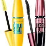 Maybelline New York Volume Express Colossal Masacara, Waterproof, Black, 10 Ml And Maybelline New York Hypercurl Mascara Waterproof, Black, 9.2Ml - Fast UK Delivery