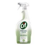 CIF Power & Shine Antibacterial MultiPurpose Cleaner Spray for Kitchen & Bathroom Surfaces, Kills 99.99% Germs, Suitable for Chimney, Gas Stove, Tiles & Sink, 700ml - Fast UK Delivery
