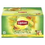 Lipton Honey Lemon Green Tea Bags 50 Tea Beg Flavoured Green Tea, 70 Grams - Fast UK Delivery