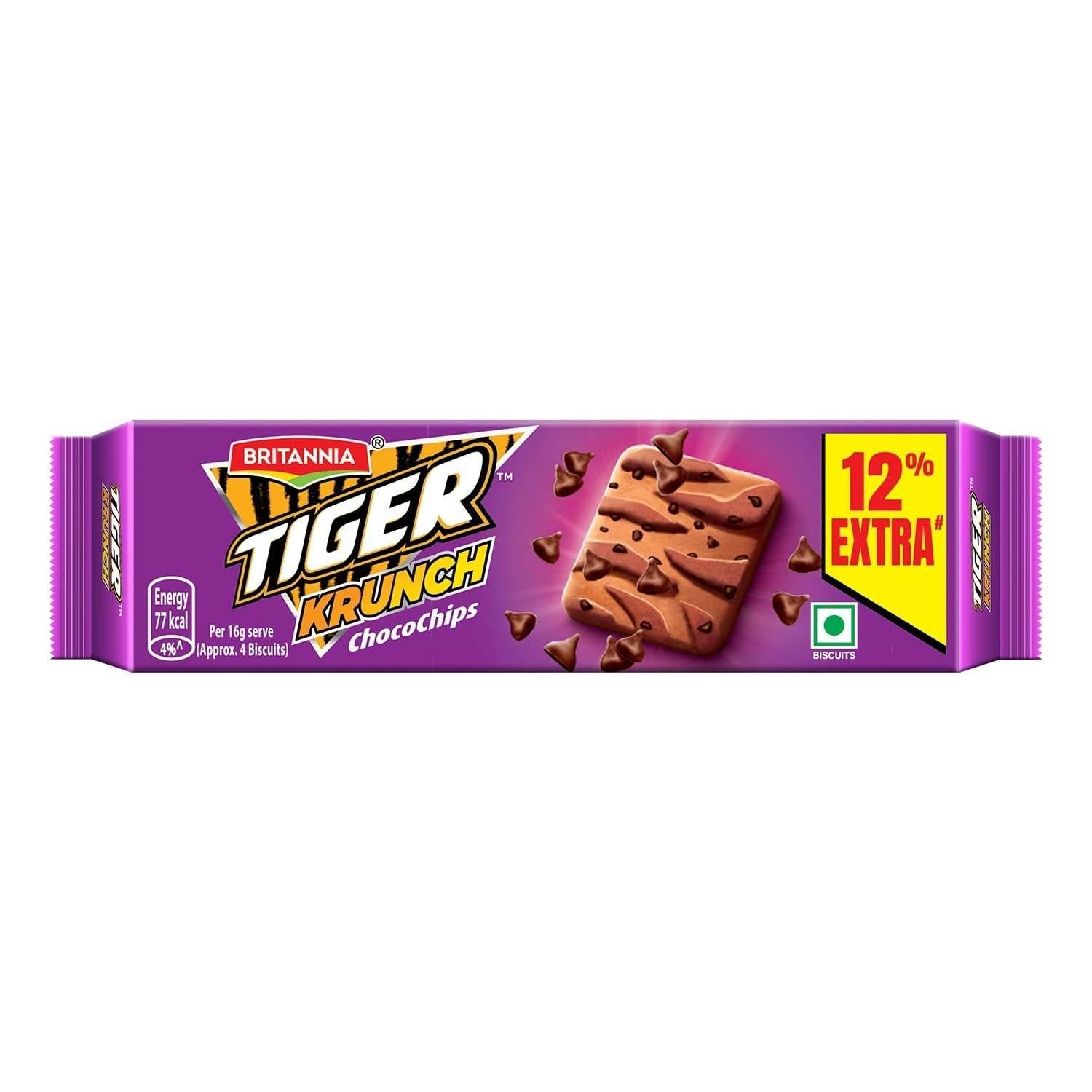 uk611FAJU88wL-1-1.jpg Tiger Krunch Chocochips Cookies, 63gm - Fast UK Delivery - Image 1