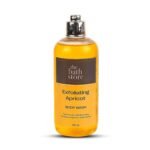 The Bath Store Exfoliating Apricot Body Wash Shower Gel | Exfoliating Body Wash For Dry Skin & Oily Skin | Tan Removal Body Wash For Men & Women | Liquid Soap For Bath - 300ml - Fast UK Delivery
