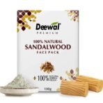 Deewal Premium Sandalwood Clay Face Mask | Ultra Glow & Deep Cleansing Face Pack | Absorbs Excess Oil & Removes Impurities | Natural Tan Removal | Chemical-Free | Suitable for All Skin Types - Fast UK Delivery
