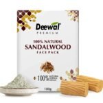 Deewal Premium Sandalwood Clay Face Mask | Ultra Glow & Deep Cleansing Face Pack | Absorbs Excess Oil & Removes Impurities | Natural Tan Removal | Chemical-Free | Suitable for All Skin Types - Fast UK Delivery