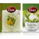 GTEE Green Tea Bags - Regular & Tulsi Tea Bags, 25 Tea bags (Pack of 2) - Fast UK Delivery