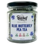 Bechef Flower Tea - Blue Butterfly Pea Tea - 25 gm|| Herbal tea || Relives Stress || Iced Tea || Skin and Hair Well being| - Fast UK Delivery