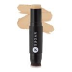 SUGAR Cosmetics Ace Of Face Matte Foundation Stick with In-Built Brush | For All Skin type,Lasts 24hrs | Full Coverage Foundation for Women | 12gm - 25 Macchiato - Fast UK Delivery