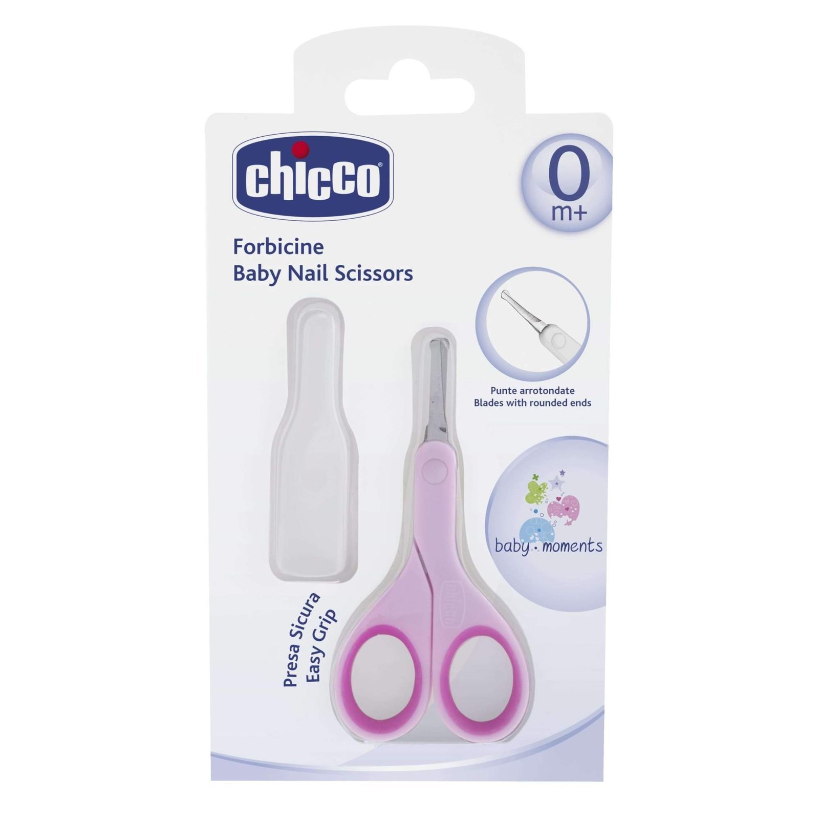 uk612dkvdEhHL-1.jpg Chicco Baby Nail Scissors with Rounded Ends | Includes Cover for Hygeinic Storage | Baby Nail Cutter Scissors for Safe Use (Pink) - Fast UK Delivery - Image 1