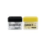 Ace Blend Max Magnesium Tablets 440mg & Outshine Omega 3 Fish Oil Capsules 1650mg for Men & Women - Fast UK Delivery