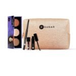 SUGAR Cosmetics Everday Makeup Kit for women | Lipstick, Mascara, Kajal, Face Palette | Gift Set | Free Pouch | Pack of 4 - Fast UK Delivery