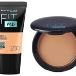 Maybelline New York Liquid Matte Full Coverage Foundation, & New York Compact Powder For All Skin Types,220 Natural Beige, 8G, Pack Of 1 - Fast UK Delivery